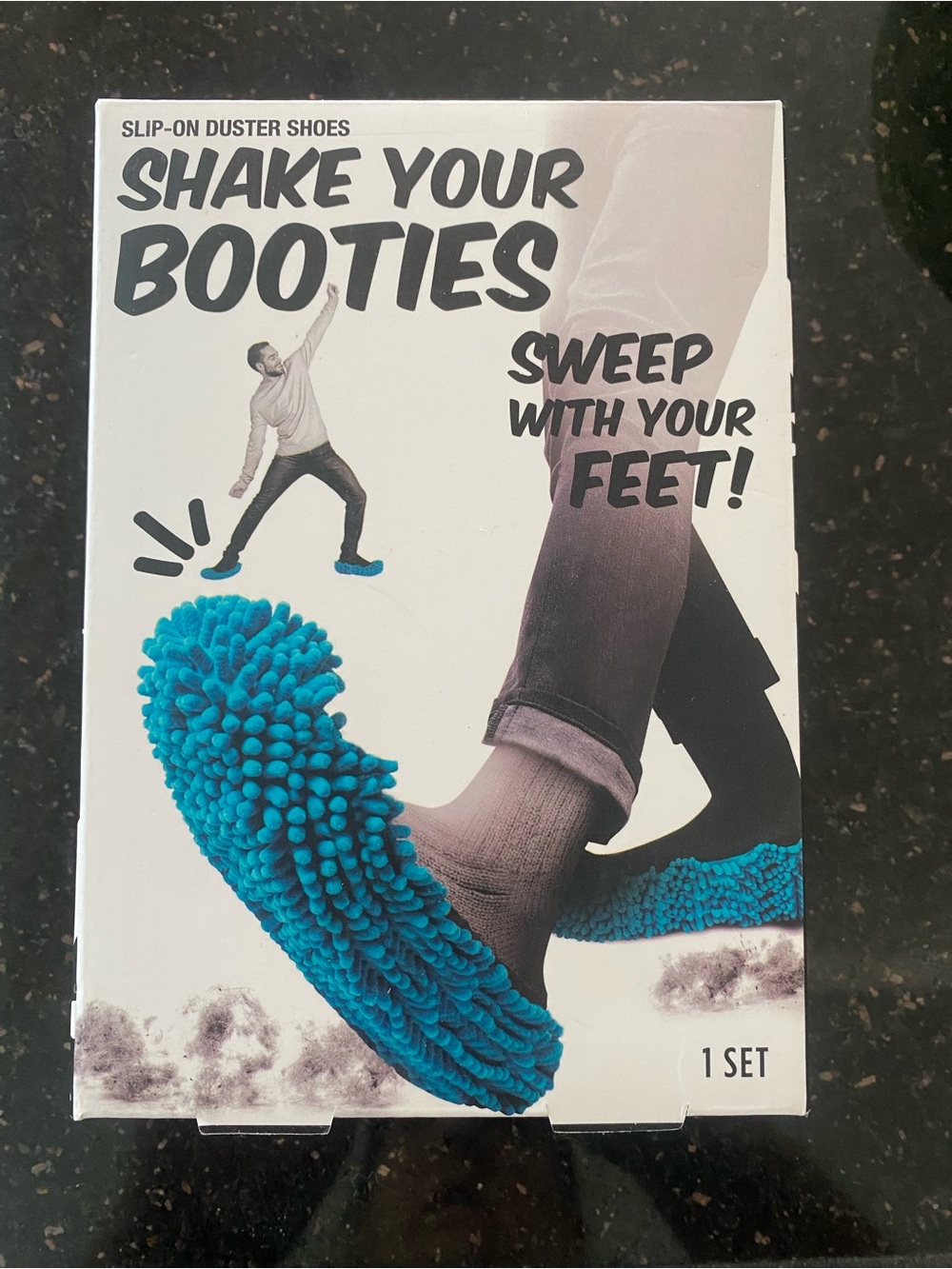 New in Box Shake Your Booties Slip-On Duster Shoes - Teal Chenille